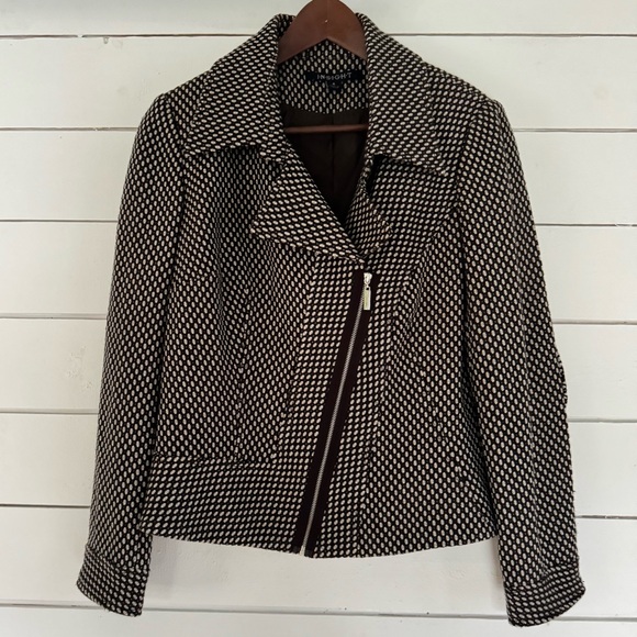Insight Jackets & Blazers - Insight brown tweed moto jacket blazer. Size: 6